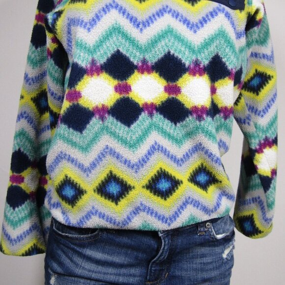 PATAGONIA SYNCHILLA Timber Twist Aztec Southwest Fleece Pullover Gorpcore  XXS - Picture 3 of 13